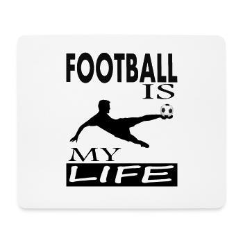 Football jouer footballeur joueur de football - Tapis de souris (format paysage) - blanc - Devant