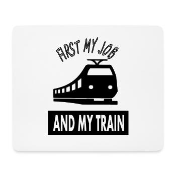 Train driver train driving train driver saying train driver - Mouse Pad (horizontal) - white - Front