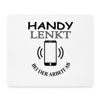 Handy Spruch Handy tippen telefonieren Geschenk - Mousepad (Querformat) - Weiß - Vorne