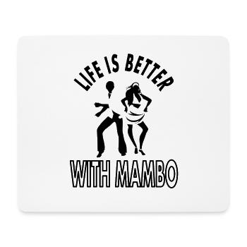 Mambo tanzen Mambo-Tänzer Tänzerin Tanzpaar Tanz - Mousepad (Querformat) - Weiß - Vorne