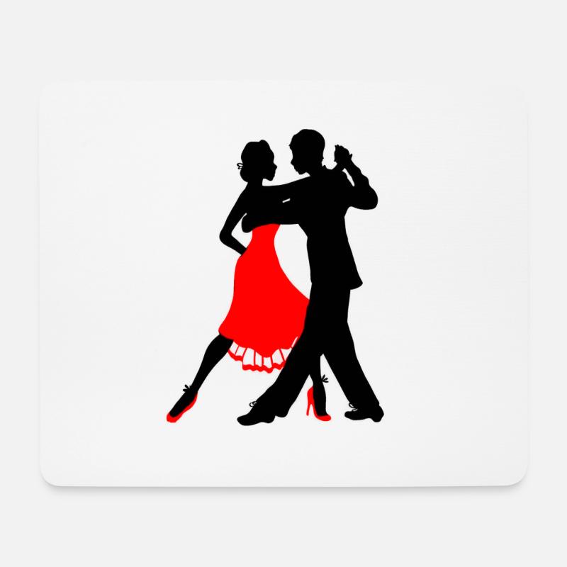 ich liebe tanzen Tänzer Tänzerin Tanzpaar Geschenk - Mousepad (Querformat) - Weiß