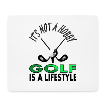 Golf golfers play golf clubs golf ball - Mouse Pad (horizontal) - white - Front