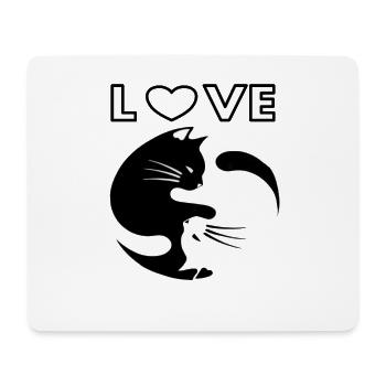 Cat Cat Lover Cat Friend Gift Miau - Mouse Pad (horizontal) - white - Front