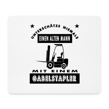 Gabelstapler fahren Gabelstapler-Fahrer Geschenk - Mousepad (Querformat) - Weiß - Vorne