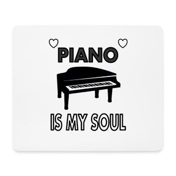 Klavier spielen Pianist Musiker Klavier Spieler - Mousepad (Querformat) - Weiß - Vorne