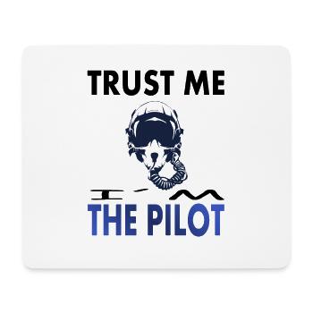 Fighter jet pilot fighter jet fly fighter jet - Mouse Pad (horizontal) - white - Front