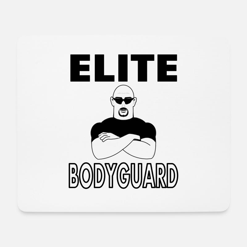 bin Bodyguard Elite Bouncer Security Service - Mouse Pad (horizontal) - white
