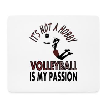 Volleyball spielen Volleyballspieler Sprüche Sport - Mousepad (Querformat) - Weiß - Vorne