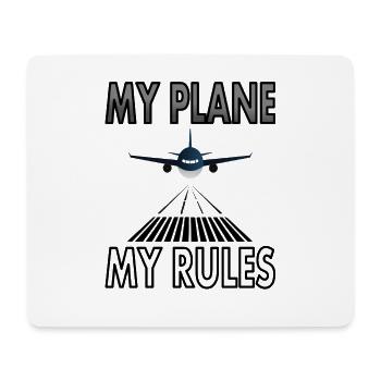 Flugzeug fliegen Pilotin stolzer Pilot Geschenk - Mousepad (Querformat) - Weiß - Vorne