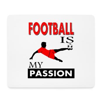 Footballeur cool jeu de foot cadeau - Tapis de souris (format paysage) - blanc - Devant