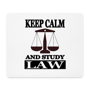 Law study I love law student lawyer - Mouse Pad (horizontal) - white - Front