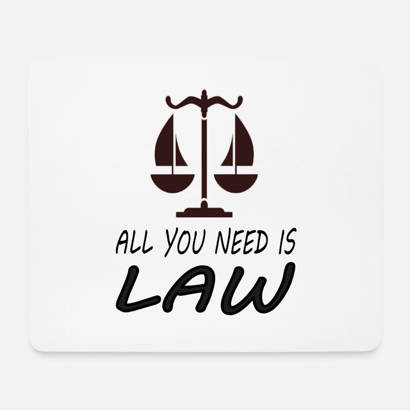 Jura studieren Jura-Studium Rechtsanwalt Geschenk - Mousepad (Querformat) - Weiß