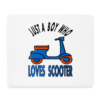 Rollerfahrer Rollerfahren Roller Scooter Geschenk - Mousepad (Querformat) - Weiß - Vorne