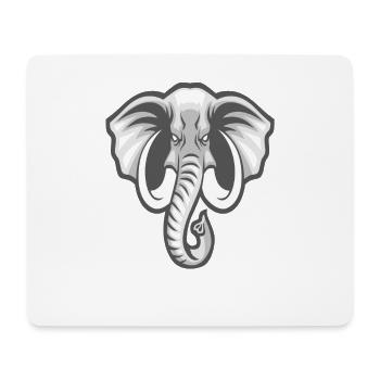 Elefant Safari Elefanten Afrika Wildtiere Geschenk - Mousepad (Querformat) - Weiß - Vorne