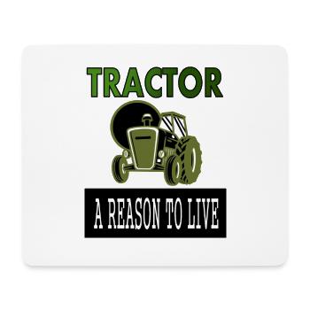 Traktorfahren ist ein Grund zum Leben Geschenk - Mousepad (Querformat) - Weiß - Vorne