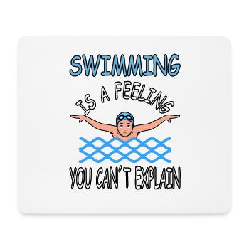 Brustschwimmen tauchen Schwimmer scuba Geschenk - Mousepad (Querformat) - Weiß - Vorne