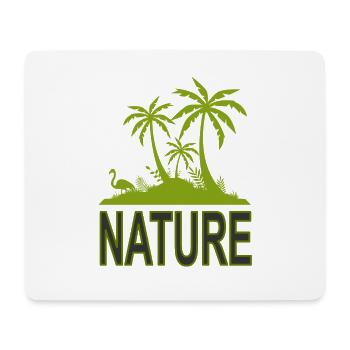 Naturliebhaber lieben die Natur Umwelt Geschenk - Mousepad (Querformat) - Weiß - Vorne