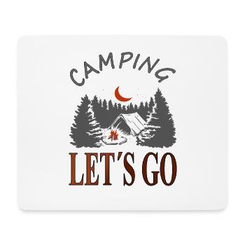 Camper Campsite hiking Hike Gift idea - Mouse Pad (horizontal) - white - Front