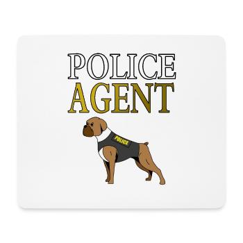 Polizist Polizistin Polizeihund Wachhund Geschenk - Mousepad (Querformat) - Weiß - Vorne
