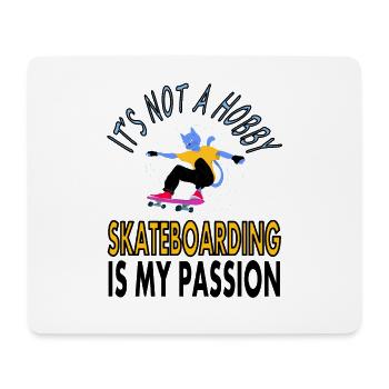 Skater Skateboard skateboarding longboard Geschenk - Mousepad (Querformat) - Weiß - Vorne