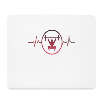 Gym Fitness trainer Fitness training gift - Mouse Pad (horizontal) - white - Front