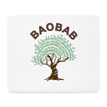 Baobab Baum afrikanische Bäume Wald Geschenkidee - Mousepad (Querformat) - Weiß - Vorne