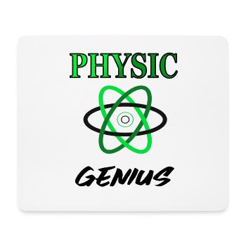 Je suis un génie de la physique étudiant le don de physique - Tapis de souris (format paysage) - blanc - Devant