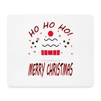 Joyeux Noël Nicholas cool en disant cadeau - Tapis de souris (format paysage) - blanc - Devant