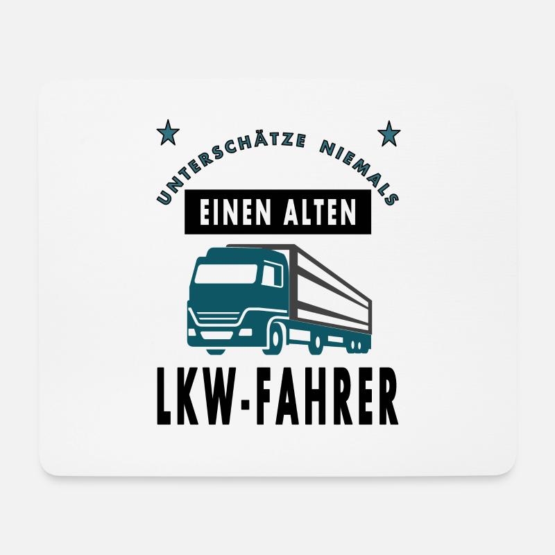Lkw-Fahrer cooler Spruch Lkw fahren Geschenkidee - Mousepad (Querformat) - Weiß
