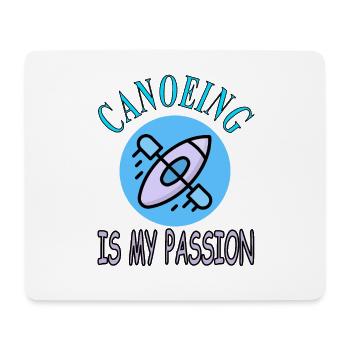 Canoeing ist meine Leidenschaft paddeln Geschenk - Mousepad (Querformat) - Weiß - Vorne