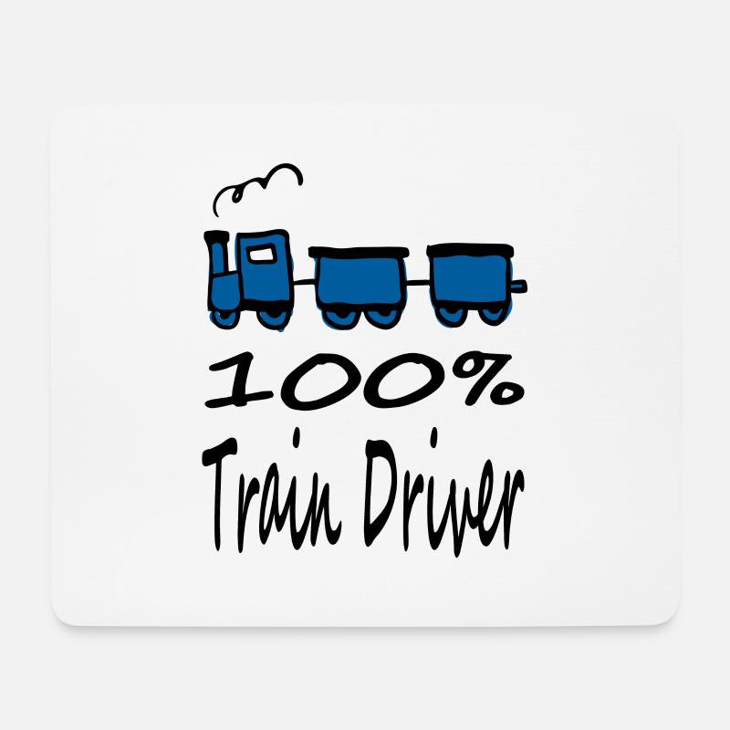 I am a train driver Railway Railway Gift - Mouse Pad (horizontal) - white