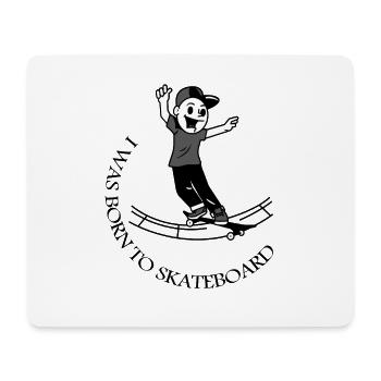 Ich liebe Skateboard fahren sk8 Skater Geschenk - Mousepad (Querformat) - Weiß - Vorne