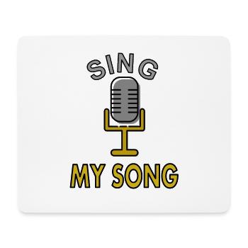 Sänger sing mein Lied Sängerin Musik Geschenkidee - Mousepad (Querformat) - Weiß - Vorne