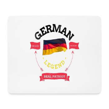 Deutscher Legend Deutschlandfahne Geschenk gift - Mousepad (Querformat) - Weiß - Vorne