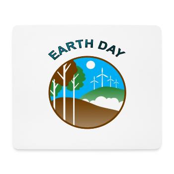 Tag der Erde Planet Klima Umweltschutz Geschenk - Mousepad (Querformat) - Weiß - Vorne