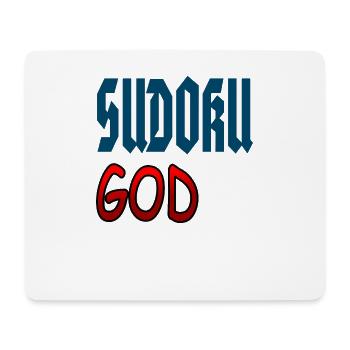 Sudoku Gott Sudoku spielen Sudoku-Spieler Geschenk - Mousepad (Querformat) - Weiß - Vorne