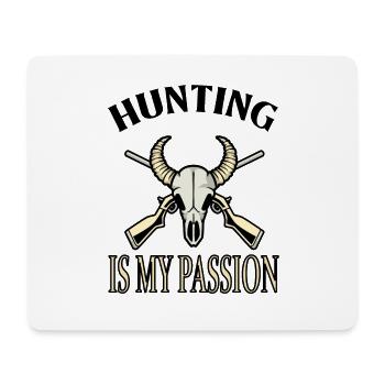 La chasse aux chasseurs est ma passion pour la chasse - Tapis de souris (format paysage) - blanc - Devant