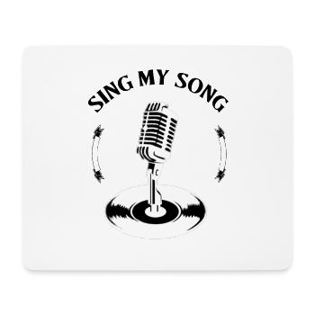sing sing my song singer musician gift idea - Mouse Pad (horizontal) - white - Front
