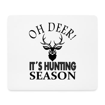 I'm a hunter hunting hunting deer game gift idea - Mouse Pad (horizontal) - white - Front