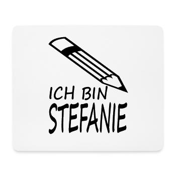 Ich bin Stefanie ich heiße Steffi Geschenkidee - Mousepad (Querformat) - Weiß - Vorne