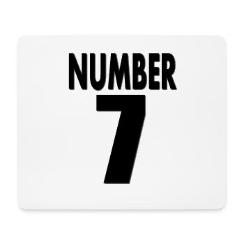 Nummer 7 Nummer sieben 7. Geburtstag Geschenkidee - Mousepad (Querformat) - Weiß - Vorne