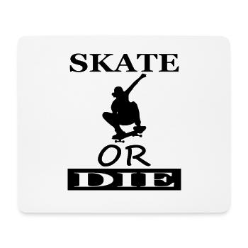 Skateboard fahren - Mousepad (Querformat) - Weiß - Vorne
