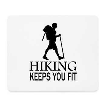 Zu Fuß gehen wandern Wanderung laufen Geschenkidee - Mousepad (Querformat) - Weiß - Vorne