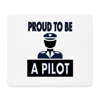 Je suis pilote d’avion volant Gift - Tapis de souris (format paysage) - blanc - Devant