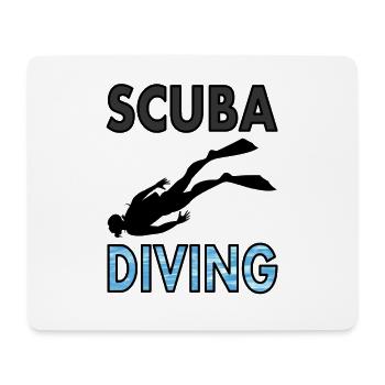 Scuba Diver Diver Swim Scuba Cadeau - Tapis de souris (format paysage) - blanc - Devant