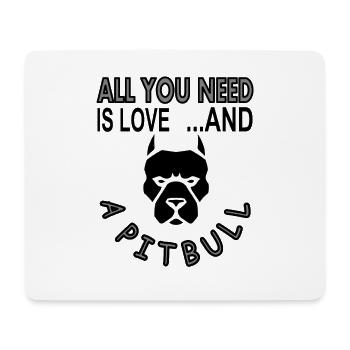 Hund Pitbul Hundesprüche Hundetrainer Geschenkidee - Mousepad (Querformat) - Weiß - Vorne