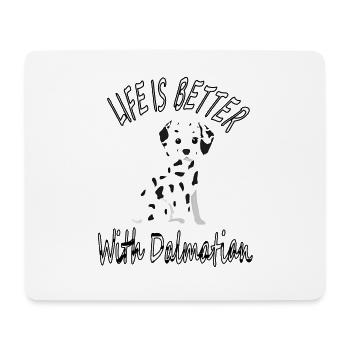 Dog Dalmatian Dog Friends Dog Sports Gift - Mouse Pad (horizontal) - white - Front