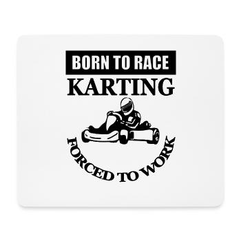 Karting fahren Autorennen Sportwagen Geschenkidee - Mousepad (Querformat) - Weiß - Vorne