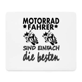 Motorrad fahren Motorradfahrer Spruch Geschenkidee - Mousepad (Querformat) - Weiß - Vorne