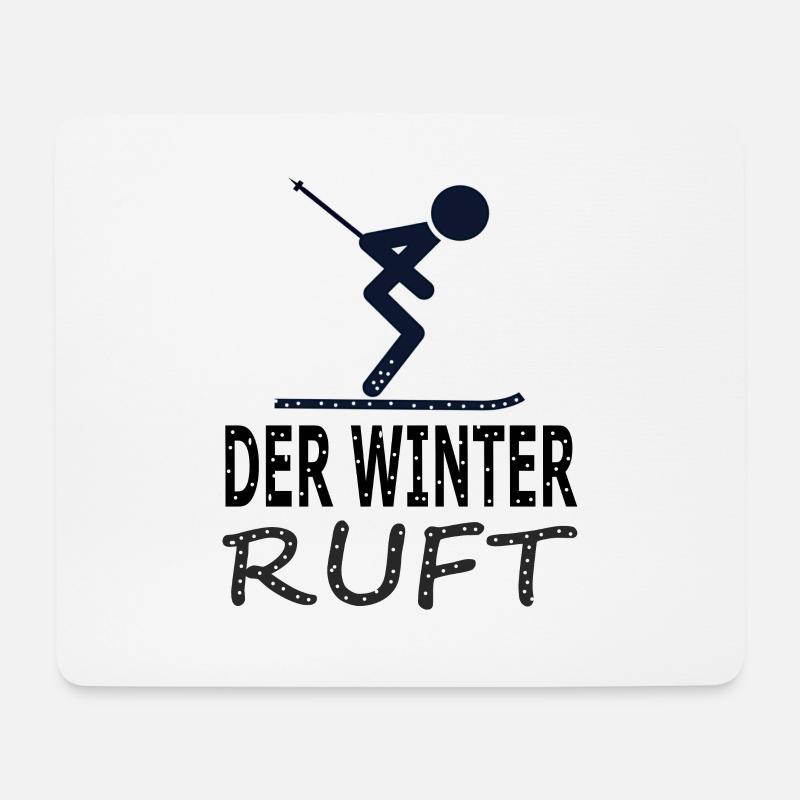 Ski fahren Skigebiet Skifahrer Spruch Geschenkidee - Mousepad (Querformat) - Weiß